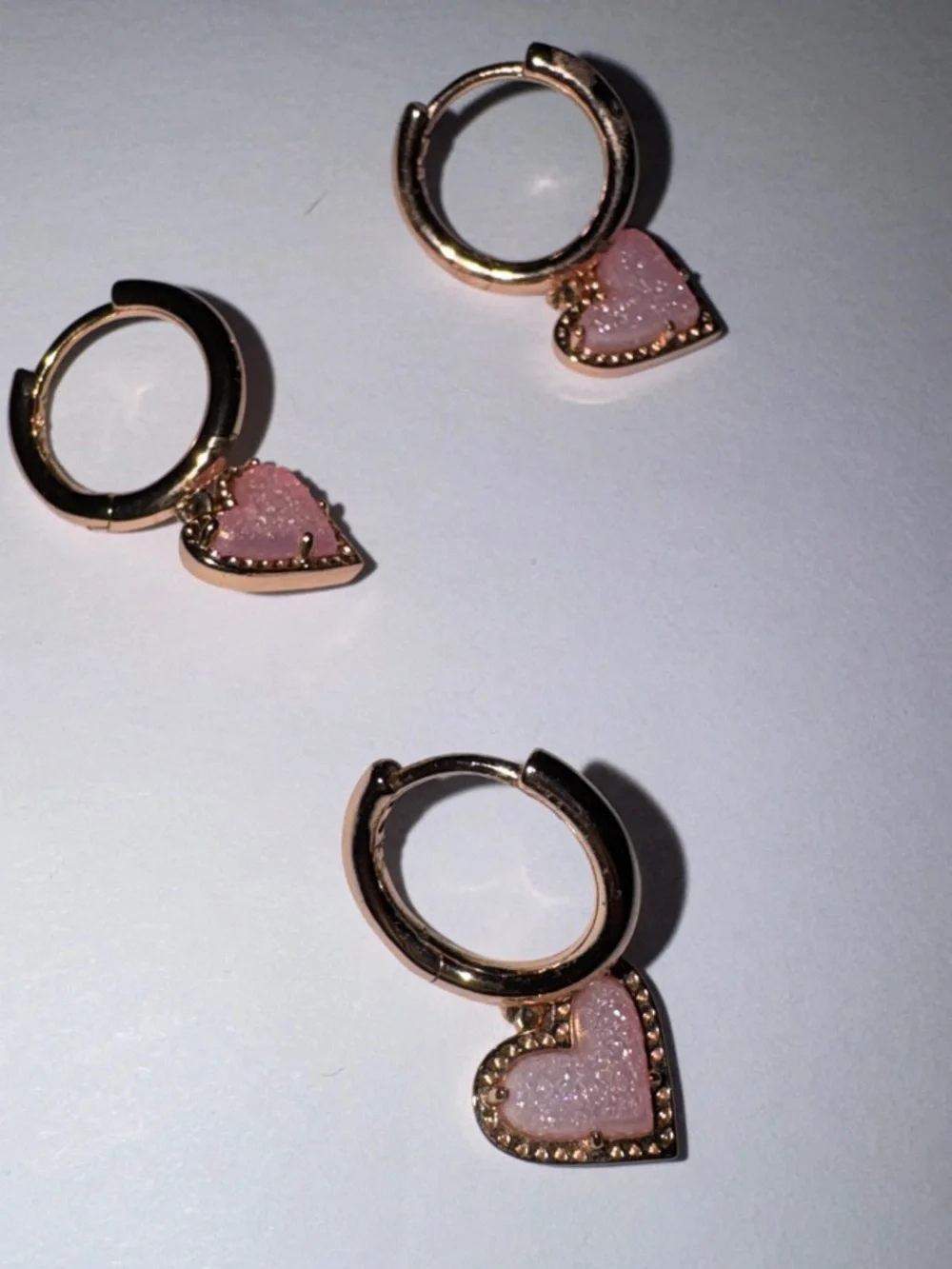 Kendra Scott Pink Heart Charm Hoop Earrings - Women's Jewelry